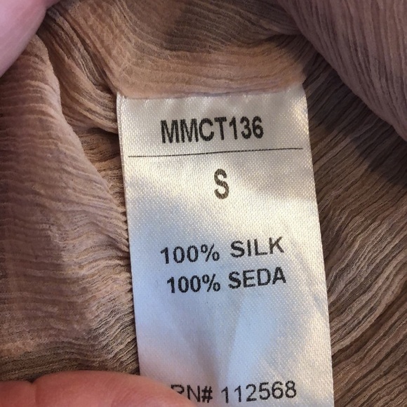 Miss Me Collection Blush and Rhinestone Accented Spaghetti Strap Silk Dress - Picture 11 of 12